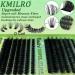 Shop KMILRO Lash Clusters: 280pcs Fluffy 60D+80D Thick D Curl Individual Eyelash Extensions - Soft Mink Fibres 8-16mm - Perfect for DIY Lash Extensions - Buy Online on GoSupps.com