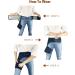Vriksasana Groin Hip Brace - Sciatica Support Wrap for Men and Women - Compression Sleeve for Thigh Muscle Support - Right Leg - Buy Online on GoSupps.com