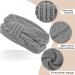Hoowa Women's Winter Headband - Fleece Knit Ear Warmer 2pcs Elastic Hair Bands in Beige & Gray - Buy Online on GoSupps.com