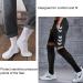Athlemo Men's Bamboo Diabetic Over Knee Socks - 4 Pack, Black/White, Size 10-13 - Buy Online on GoSupps.com