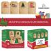 Christmas Gift Tag Stickers - 80 Pcs Decorative Self Adhesive Labels - Easy Write & Peel - Dispenser Box Included - 2 x 3 Inch - Buy Online on GoSupps.com