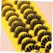 minkissy 10 Pairs Eyelashes Clear Lash Band Natural Look Wispy Dramatic Lash Extension Eyelash Fluffy Spiky Lashes Natural False Lashes Fake Lashes Full Vacation Bulk Fiber Comics - Buy Online on GoSupps.com