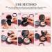 Portable Cushion Foundation Box with Refillable Powder Puff - 2 Piece Set for Women Travel - Black - 0.5 oz - Buy Online on GoSupps.com