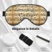 SSIMOO Musical Notes Print Eye Mask - Ultra-Soft Light-Blocking Comfortable Sleep Mask for Restful Sleep - International Shipping Available - Buy Online on GoSupps.com