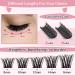 Cluster Lashes 72 Pcs Eyelash Clusters DIY Tender Style | Fluffy & Reusable Individual Eyelash Extensions | Soft & Comfortable Self-Application | C Curl 8-16 Mix - Buy Online on GoSupps.com