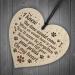 Pet Memorial Wooden Heart Plaque - Christmas Tribute for Cat Dog with Paw Prints - Heartfelt Memorial Bauble - Buy Online on GoSupps.com
