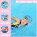 Kids Bath Caps 2 Pack | Waterproof Swimming Caps for Children 3-8 Years | Multicolor Floating Hats - Buy Online on GoSupps.com