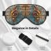 Music Notes Print Eye Mask | Adjustable Blackout Sleeping Mask for Men & Women | Sleep Aid Eye Masks - Buy Online on GoSupps.com