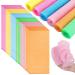 36 Pieces Exfoliating Washcloth Towel Japanese Washcloth Nylon Bath Towel Korean Body Scrubber Back Exfoliating Wash Cloths African Bath Net Sponge Loofah for Women and Men
