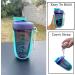 Qavi Protein Shaker Bottle 590ml - Tritan Material, BPA Free, Leakproof & Odourless - Green - Buy Online on GoSupps.com
