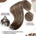 Hetto Real Hair Microring Extensions - Brown Micro Loop Remy Hair #4/18/4 Dark Ash Blond | 30cm 40g - Premium Quality Hair Recovery - Buy Online on GoSupps.com
