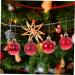 Artibetter Christmas Ball Pendant 36pcs Bright Mirror Ball Blush Decor Bling Decor Prom Decorations Christmas Tree Bauble Holiday Red 4CM - Buy Online on GoSupps.com