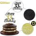 Sumerk 13th Birthday Cake Attachments - Gold & Black Party Decorations | 1 Pack Cake Lid & Accessories - Buy Online on GoSupps.com