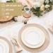 MATANA 150-piece Party Tableware Set in White and Gold for 25 Guests - 25 Plastic Plates 25 Dessert Plates 25 Spoons 25 Forks 25 Knives and 25 Party Cups - Buy Online on GoSupps.com