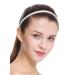 WIG ME UP - CXT-009-138 Hairband headband braided traditional costume 1cm narrow white braid