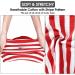 Striped Dog Shirt 5XL for Large Dogs | Soft Cotton Puppy T-Shirts Pack-2 Red & Blue | Lightweight Stretchy Vests for Pets - Buy Online on GoSupps.com