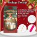 Ceboic Christmas Press on Nails Square Medium Length False Nails with Cute Xmas Elk Designs French Tips Fake Nails Gold Glitter Glue on Nails Acrylic Full Cover Stick on Nails for Women and Girls Cute Elk - Buy Online on GoSupps.com