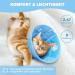 Adjustable Soft Protective Cat Collar | Halskrause Non-Protective Collar for Cats Puppies & Small Dogs - Blue (M) - Buy Online on GoSupps.com