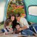 RLAIRN 4 Person Waterproof Camping Tent | Pop Up Instant Family Tent with Windproof Ropes | Ultralight & Anti-UV | Ideal for Camping, Hiking, Outdoor Activities | Green - Buy Online on GoSupps.com