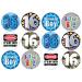24 Boy Birthday 16 Edible Wafer Cup Cake Toppers