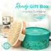 Premium Vegan Round Dry Brush for Exfoliation and Lymphatic Drainage - Deluxe Gift for Women - Buy Online on GoSupps.com