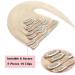 Real Remy Human Hair Extensions - 8pcs Clip-In 18 Clips 105g 50cm (#70 White Bleach) - Premium Quality International Shipping - Buy Online on GoSupps.com