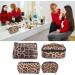 Leopard Pattern Make-Up Bag Set | Waterproof Portable Travel Cosmetic Organizer | 4 Multi-Functional Cases with Zipper | Best for Travel & Home Use - Buy Online on GoSupps.com