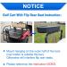 Roykaw Golf Cart Armrest with Cup Holder | Upgrade Support Frame, No Drilling | Fits EZGO, Club Car, Yamaha | Black | 1.0 Square Tube Frame Compatible - Buy Online on GoSupps.com