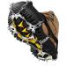 LECEVOCY Crampons, Ice Cleats for Shoes and Boots, 19 Spikes Stainless Steel Snow Cleats, Boots for Hiking On Ice & Snow Ground, Mountain Medium Black