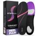 StepFlow - Arch Support Inserts for Men - Orthotic Inserts for Men and Women - incl. Stronger Feet Program with Massager & Resistance Band - Men (7-8.5) Women (8-9.5)