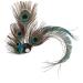 1920 Peacock Feather Hair Clip Flapper Peacock Feather Headpiece