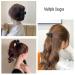 4PCS Ponytail Hair Claw Clips - Anti-Sagging High Ponytail Fixing Hairpins for Women - Frosted Back Head Hair Accessories - Buy Online on GoSupps.com