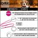 DDOXX Reflective Nylon Dog Leash - 2m 3-Way Adjustable for All Dog Sizes - XS Pink - Durable & Stylish Pet Accessory - Buy Online on GoSupps.com