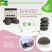 Sinutan | Konjac Face Sponge | 100% Natural Bamboo Activated Charcoal | Konjac Round Sponge for Exfoliation and Deep Pore Cleansing | Face and Body - Buy Online on GoSupps.com