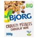 BJORG BJORG - Organic Dark Chocolate Crunchy Petals - Whole Grain - High in Fiber - 300g