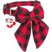 ADOGGYGO Christmas Cat Collars 2 Pack - Red Green Plaid Breakaway Collar with Bell & Bowtie for Cats Kittens - Buy Online on GoSupps.com