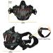 Guayma Airsoft Skull Mask for Halloween Cosplay and Paintball - Black - Buy Online on GoSupps.com