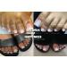 YOSOMK Ombre Pink French Tips Press On Toenails | 24 Pcs Gradient Short Fake Nail Tips for Women | Summer Nude Square Glue On Toenails - Buy Online on GoSupps.com