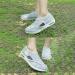 Men's Diabetic Shoes for Elderly | Adjustable Non-Slip Air Cushion Walking Shoes for Foot Swelling | Large Size 8.5 Light Gray - Buy Online on GoSupps.com