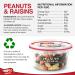 Tropgo Peanuts and Raisins 200g Tub - Peanuts and Dried Fruit in Resealable and Recyclable Tub - Wholesome Trail Mix with Fibre Protein and Essential Minerals - Healthy Nuts for All Ages - Buy Online on GoSupps.com