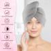 HOMERHYME Hair Drying Towel 3 Pack - Quick Dry, Highly Absorbent & Anti Frizz Hair Turban for Wet Curly Long Hair - Buy Online on GoSupps.com