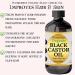 Organic Black Castor Oil - 100% Pure Cold-Pressed Hair Growth Oil for Thicker Hair Eyelashes & Eyebrows - Hexane-Free Natural Treatment with Scalp Massager - 4 fl oz - Buy Online on GoSupps.com