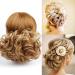 Messy Bun Hair Piece for Women Messy Bun Hair Piece Elastic Drawstring Wave Curly Scrunchies Ponytail Extension with Comb Synthetic Curly Hair Bun Chignon Hair Extensions Fake Hair Accessories for 106 - Buy Online on GoSupps.com