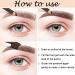 2 Pack Waterproof Eyebrow Pencils with Brush - Long-lasting Sweat-proof Brow Makeup in Dark Brown - Buy Online on GoSupps.com