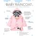 Hatley Baby Girls Raincoat 12-18 Months - Classic Pink & Navy - Buy Online on GoSupps.com