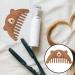 Beavorty Natural Green Sandalwood Wide Tooth Scalp Comb - Head Massage Tool for Women | Premium Wood Hair Comb for Scalp Massage - Buy Online on GoSupps.com