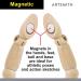 Artist Manikin Posable Figure - 4.5 Magnetic Wood Mannequin Form for Human Figure Drawing - Full Body Mini Wooden Art Model on Stand - Life Drawing Supplies 4.5" Magnetic - Buy Online on GoSupps.com