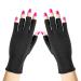 SSKHE UV Gloves for Gel Nails 2 Pairs UV Protection Gloves Women UV Protection Fingerless Glove for Nail Lamp Skin Care Fingerless Gloves Protect Hands from UV Harm(Black And White) - Buy Online on GoSupps.com