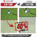 SAPLIZE Foldable Golf Hitting Mat - Portable Indoor/Outdoor Grass Practice Mat | Anti-Deformation Dual-Turf Design - Buy Online on GoSupps.com