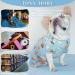 Tony Hoby Dog Librap - Adorable 4-Leg Dog Overall with Cupcake Design for Small to Medium Dogs - Comfortable Relax Suit in Blue - Buy Online on GoSupps.com
